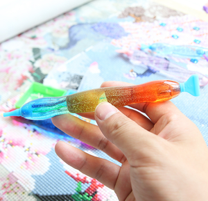 Kit de pintura de diamantes 5D, patrón cuadrado, temas personales, juego de bolígrafos de resina plástica, bolígrafo de taladro, puntas de bolígrafo, herramientas de arte de cera, tela - Product Image 6