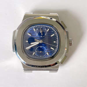 Montre mécanique de luxe pour homme, cadran argenté, verre cristal, montre de plongée, résistance à l'eau, acier 904L, cadran de 41 mm - Product Image 3