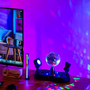 DISCO Lumière Cristal Boule Magique Couleur Disco Disco Party KTV bar 360 Degrés Bluetooth Rotation Lumière de Scène - Product Image 2