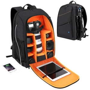 <span class=keywords><strong>Sac</strong></span> à dos imperméable à double épaule pour caméra DSLR, accessoires de photographie de grande capacité, nouvelle collection bon marché, - Product Image 3