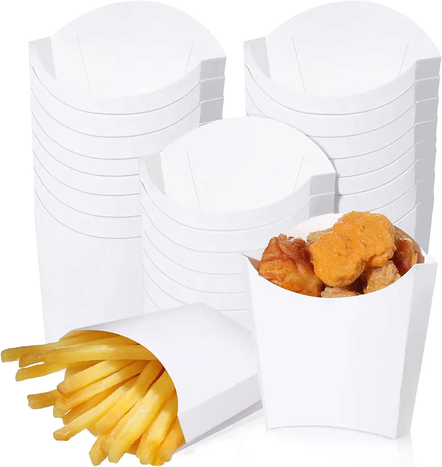 french fries box packaging custom printing logo paper