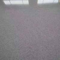 Peinture de sol époxy auto-nivelante à base d'eau, résistante à l'usure, avec sable coloré, revêtement de couleur personnalisé pour centres commerciaux, bureaux et salles d'exposition