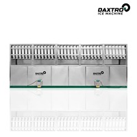 Machine de production de glace en cubes de grande capacité 10 tonnes 24h SUS304 automatique PLC pour usine de glace, usine d'embouteillage, chaîne du froid laitière