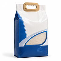 Sac d'emballage en gros pour riz avec poignée, taille personnalisée, sac alimentaire pour ingrédients de boulangerie et stockage
