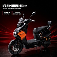 Moto électrique 3000W 72V 16 pouces style Mecha TCS sans clé, directement de l'usine, pour le sport et les trajets quotidiens