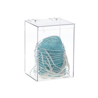 Masque jetable Distributeur de gants Support de la boîte Station d'hygiène Compartiment en acrylique Sac anti-émèse Filet à cheveux Couvre-chaussures Distributeur Organisateur