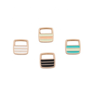 Tùy Chỉnh Bóng Chất Lượng Cao Mạ Vàng Vòng Đan Mặc Áo Sơ Mi Nút - Product Image 5