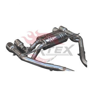 Système d'échappement sport Vortex SS304 Valvetronic Catback compatible avec BMW F87 M2 N55 3.0T 2014-2018, silencieux de performance avec embouts quadruples. - Product Image 5