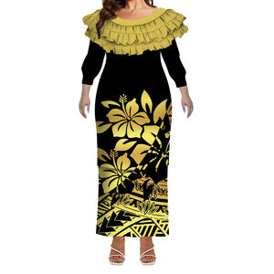 ชุดเดรสงานพรอมสองชั้นขอบคอกลมชุดเดรสแขนยาวชุดเดรสสองชั้นดีไซน์จีบสำหรับผู้หญิงขนาดใหญ่พิเศษ - Product Image 2