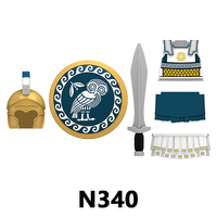 Vente en gros de figurines miniatures d'Athéniens et de Spartiates de l'Antiquité grecque, guerriers historiques, blocs de construction éducatifs pour enfants