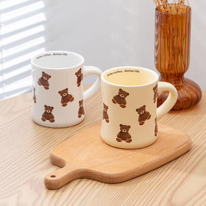 Mug en céramique personnalisé en forme d'ours, 360 ml, avec poignée, impression à l'écran, tasse cadeau - Product Image 5