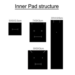 Custom Logo Eco-Friendly Handmade Square Cardboard Rigid Jewelry <b>Box</b> Set Satin Lining Hot-Stamping Jewelry Packaging Display - Product Image 6