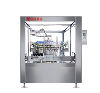 Machine de remplissage, de bouchage et d'étiquetage automatique rotative numérique pour bouteilles en verre de 50 ml pour eau pure, vodka, spiritueux