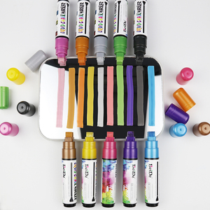 Vente en gros de marqueurs néon effaçables à sec non toxiques <span class=keywords><strong>pour</strong></span> <span class=keywords><strong>tableau</strong></span> blanc <span class=keywords><strong>tableau</strong></span> blanc fenêtre craie - Product Image 1