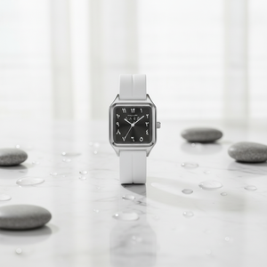 <span class=keywords><strong>Montre</strong></span> de luxe carrée écologique pour femme 2025 – Nouvelle <span class=keywords><strong>montre</strong></span>-bracelet tendance avec calendrier, polyvalente, étanche, bracelet en silicone, aiguilles - Product Image 3