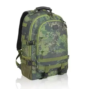 Avcılık Molle sırt çantası dişli Assault paketi sırt çantası 3 gün Bug Out çanta ile şişe tutucu Camo taktik seyahat sırt çantası