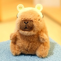 Peluche Capybara, petite poupée pendentif, porte-clés, breloque de sac, figurine transfrontalière - Vente en gros, Polyester Coton PP, 10 cm, Cadeau pour filles