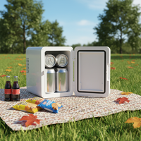 Mini-réfrigérateur portable thermoélectrique compact de 4L, certifié CE ROHS, pour soins de la peau, voiture, dortoir
