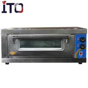 Mini 1-Deck 1-Lade Keuken Apparatuur Bakkerij Brood Machine Elektrische Oven Brood Pizza Bakken Machine Pizza Oven