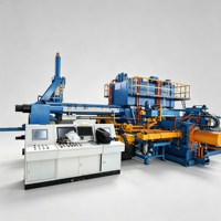 Presse d'extrusion d'aluminium 2000T, extrudeuse hydraulique 8 pouces, contrôle PLC, grande ligne de production de profilés en aluminium