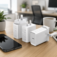 Chargeur USB-C GaN 45W HNT avec charge rapide PD3.0 PPS, protection OTP et contre les courts-circuits, adaptateur ETL PSE pour téléphones et tablettes