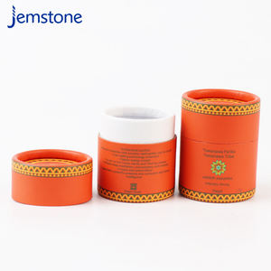 Caja de embalaje de cilindro de materiales seleccionados biodegradables embalaje de tubo de papel personalizado Kraft - Product Image 2