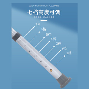 Tabouret de douche réglable en aluminium Foxconn avec dossier, capacité de charge de 130 kg, pour personnes âgées, handicapées, femmes enceintes - Product Image 3