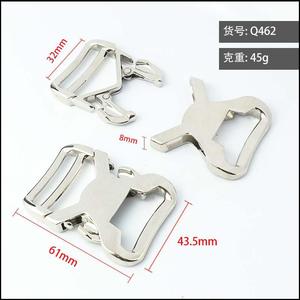 Boucle à dégagement latéral 32 mm en alliage de zinc, durable et résistante à l'usure, pour sacs, vêtements, ceintures, accessoires de sac à dos - Product Image 5