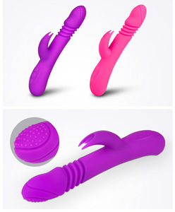 Vibrateur en silicone chauffant à 2 moteurs pour 7 vibrations et 3 modes d'étirement, jouet sexuel pour adultes, vibrateur pour femme - Product Image 5
