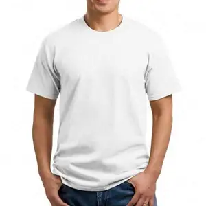 TS1063 Plain dyed wholesale pro club men's t-shirts blank custom t shirt heavy weight white cotton tshirt for men