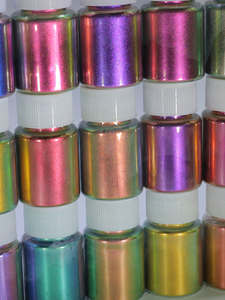 Polvere Pigmentata Super Camaleonte Ottica per Vernici Auto/Resina Epossidica/Acquerelli/Artigianato Fai-da-Te, Pigmento Cromato Intenso con Effetto Cangiante - Product Image 2