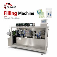 Système de remplissage et d'emballage d'ampoules HAOYUAN : Machine de remplissage créative à commande facile et fonctionnement stable avec convoyeur d'alimentation à carrousel pour liquides