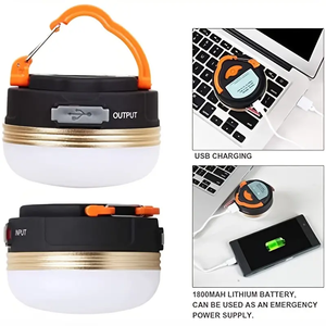Lampe de camping LED portable, lampe de travail magnétique rechargeable, étanche, pour randonnée, aventure, voyage, éclairage de tente - Product Image 4