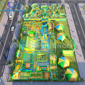 Juegos <span class=keywords><strong>de</strong></span> atracciones personalizados parque <span class=keywords><strong>de</strong></span> trampolín inflable parque infantil al aire libre parque temático inflable con PISCINA <span class=keywords><strong>DE</strong></span> <span class=keywords><strong>BOLAS</strong></span> - Product Image 4