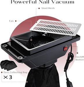 <span class=keywords><strong>Table</strong></span> à Ongles Portable avec Aspirateur à Poussière, <span class=keywords><strong>Table</strong></span> de <span class=keywords><strong>Manucure</strong></span> Roulante <span class=keywords><strong>Pliable</strong></span> avec Repose-Mains de <span class=keywords><strong>Manucure</strong></span>, Organiseur et Sac de Transport - Product Image 6