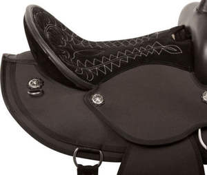 Selle anglaise synthétique personnalisée Crystal Bling Design élégant Tailles de logo personnalisé 10 "18" Marque Ridex pour les courses de chevaux - Product Image 5