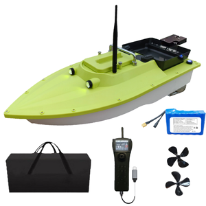 Yuerlang S80 Sondeur de pêche en plastique, <span class=keywords><strong>bateau</strong></span> à appât, double moteur brushless, retour automatique, télécommande 600m 18mph - Product Image 1