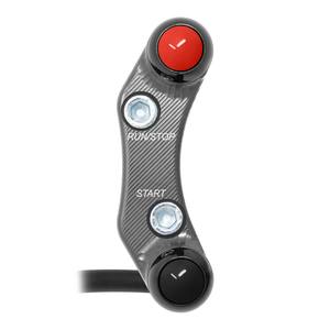 Interruptor de manillar derecho para KTM 990 Duke (orificios desalineados) (titanio) - Product Image 1