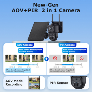 กล้องวงจรปิดอัจฉริยะ Ubox 4G Solar 12MP สำหรับบ้าน พร้อมเลนส์คู่ AOV 6MP HD หน้าจอแสดงผล รองรับเครือข่าย WI-FI/4G เซ็นเซอร์ภาพ CMOS บันทึกข้อมูลบนคลาวด์ - Product Image 4