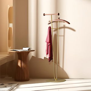 Estante Fabricante de muebles para el hogar Diseño de almacenamiento doméstico Traje de madera y <span class=keywords><strong>metal</strong></span> Soporte de <span class=keywords><strong>valet</strong></span> - Product Image 5