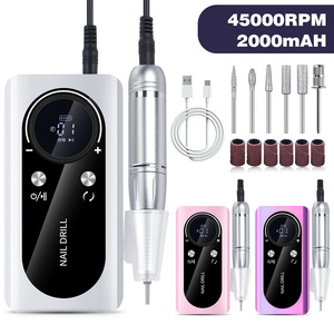 เครื่องเจียรเล็บไฟฟ้าแบบพกพา 45000 รอบต่อนาที ชาร์จผ่าน USB ความเร็วสูง สำหรับขัดแต่งเล็บมือและเล็บเท้า เหมาะสำหรับร้านเสริมสวย - Product Image 2