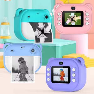 Appareil photo à impression instantanée à double objectif Y600, jouet adorable 1080P, imprimante pour enfants, cadeau d'anniversaire pour tout-petits. - Product Image 6