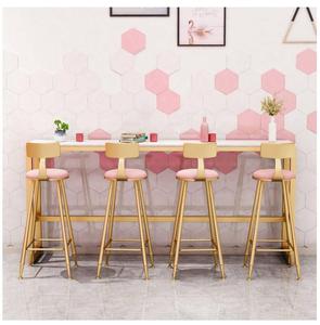 Simple and Modern Household <strong>Marble</strong> <strong>bar</strong> <strong>Table</strong> and Chair High-legged Long Narrow <strong>bar</strong> Combination - Product Image 3