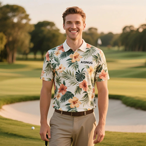 Performance Quick Dry Custom Sublimated Printing Golf Polo t Shirt Custom Polo Shirt for Men