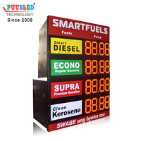 LED antiair luar ruangan harga Gas tanda Filipina stasiun Gas LED harga minyak layar Panel untuk dijual