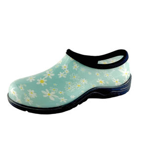 Bottes de pluie unisexes légères et souples en PVC, imprimées avec un motif artistique de jardin, imperméables et sans talon - Product Image 5