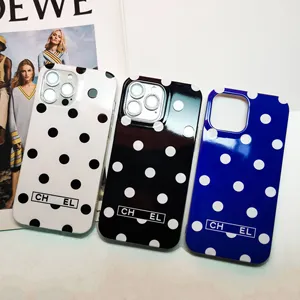 Trending Products Fashion Polka Dot Phone Cover Apple Mobile Phone Bags Cases Accessories 2024 For Apple Iphone 15 13 14 Pro Max