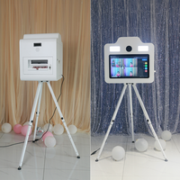 Trépied populaire facile à utiliser pour photomaton, support stable réglable en hauteur, photomaton à écran tactile avec espace réservé pour imprimante