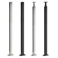 Modernes Design Villa-Geländersystem aus Glas, Rahmenloses Edelstahl-Geländer, Rostbeständig, UV-geschützt, für Balkon und Treppe