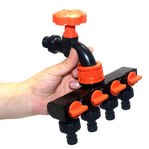 Divisor de Manguera de Jardín, Conector de Grifo de 4 Vías, Divisor de Manguera con Cuatro Interruptores Independientes para Riego de Césped y Hogar - Product Image 5